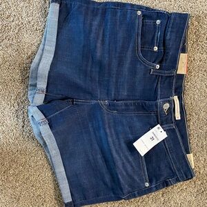 Levi's Dark Blue Jean Shorts for Women